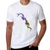 Mermaid Kissing a Sea Diver TShirt Basic Regular Fit Casual TShirt