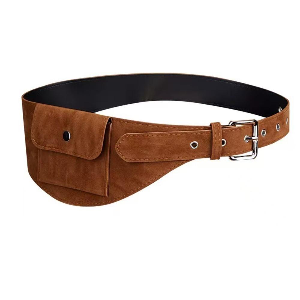 PU Belt Waist Bag Wide Waist Packs Fashion Women Belt Bag  Outdoor