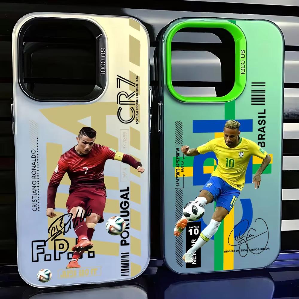 Football Player IPhone 17 Pro Phone Case 16/15/14/13 Laser Case 12 Apple 11Xs Max Hard Pro Ma