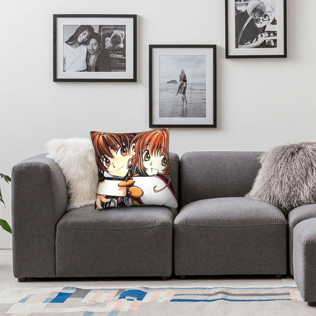Tsubasa Sakura Syaoran Pillow Cover Soft Cushion Cover Morden Pillow Case For Living Room Bed Chair