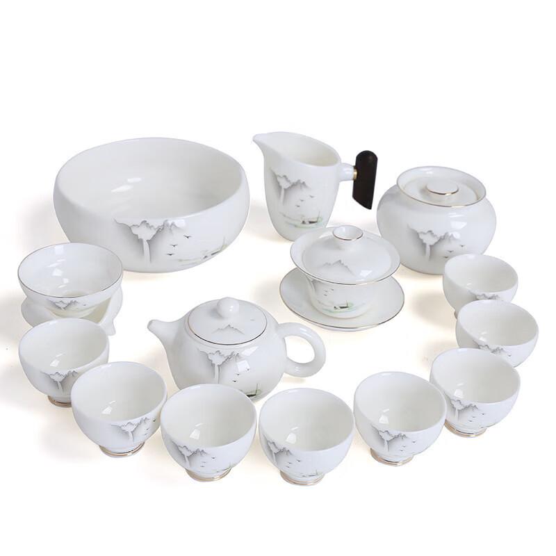 Shang Shan Ruo Shui White Porcelain Tea Set