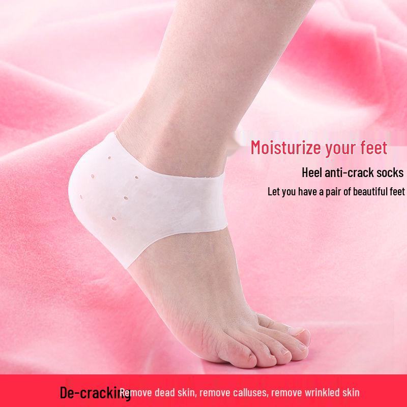 Silicone Heel Protector for Cracked Foot Care - Unisex Anti-Crack Socks