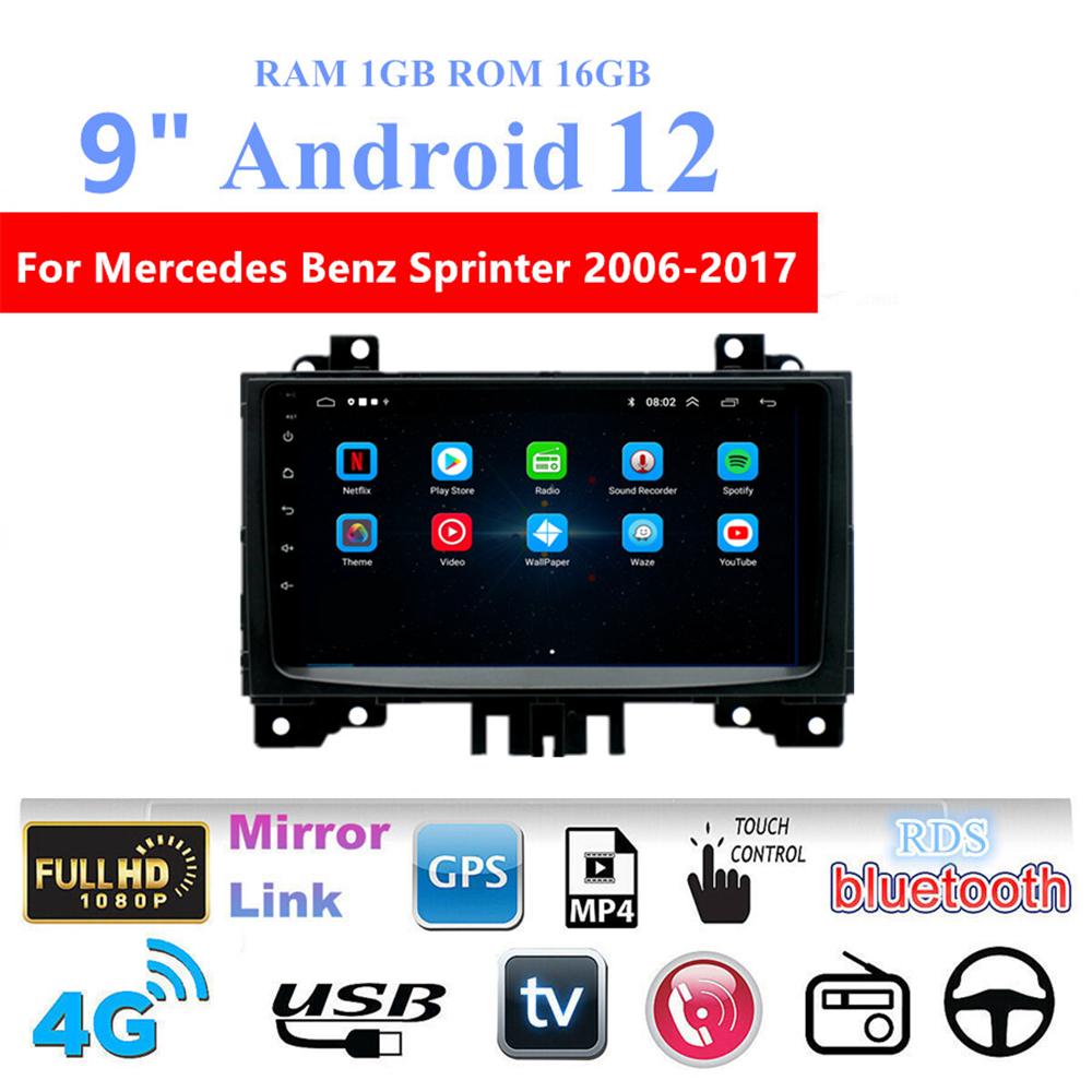 9" Radio Stereo With Frame For Mercedes-benz Sprinter 2006-2017