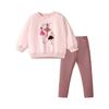 Cute Long Sleeve Cartoon Kids Set - Casual T-Shirt Outfit