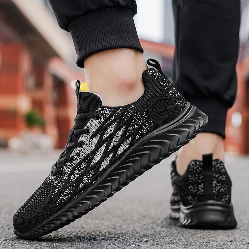 YRZL Men Shoes Mesh Sneakers Men Sneaker Casual Mens Shoe Tenis Trainer Breathable Sports Shoes Fashion Running Shoes for Men