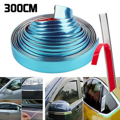 Bandă adezivă cromată pentru exteriorul mașinii 3M, bandă de finisare, modelare, decorare, autocolant de protecție pentru bara de protecție auto