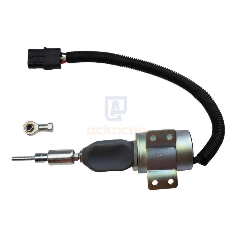 12V Diesel Fuel Shut Off Solenoid for Cumm 4BT 6BT 6CT 6C 8.3L NT855 K19 K38 Engine 3930235 SA-4348-12 Stop Solenoid Valve