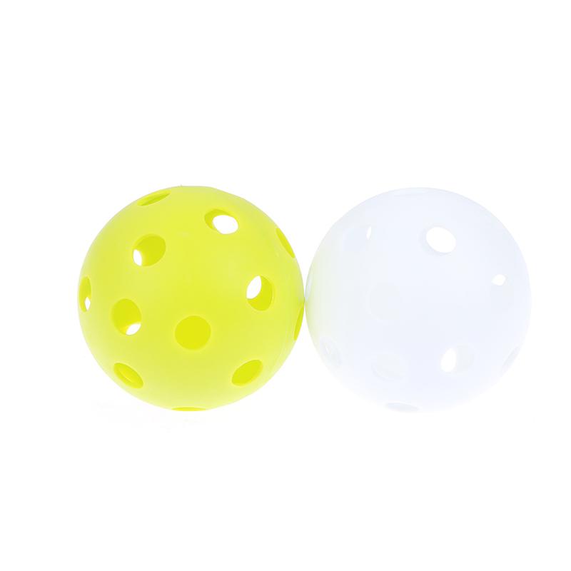 Bola de taco de floorball de 72 mm, bola de beisebol macia de plástico de pvc, bola de prática esportiva