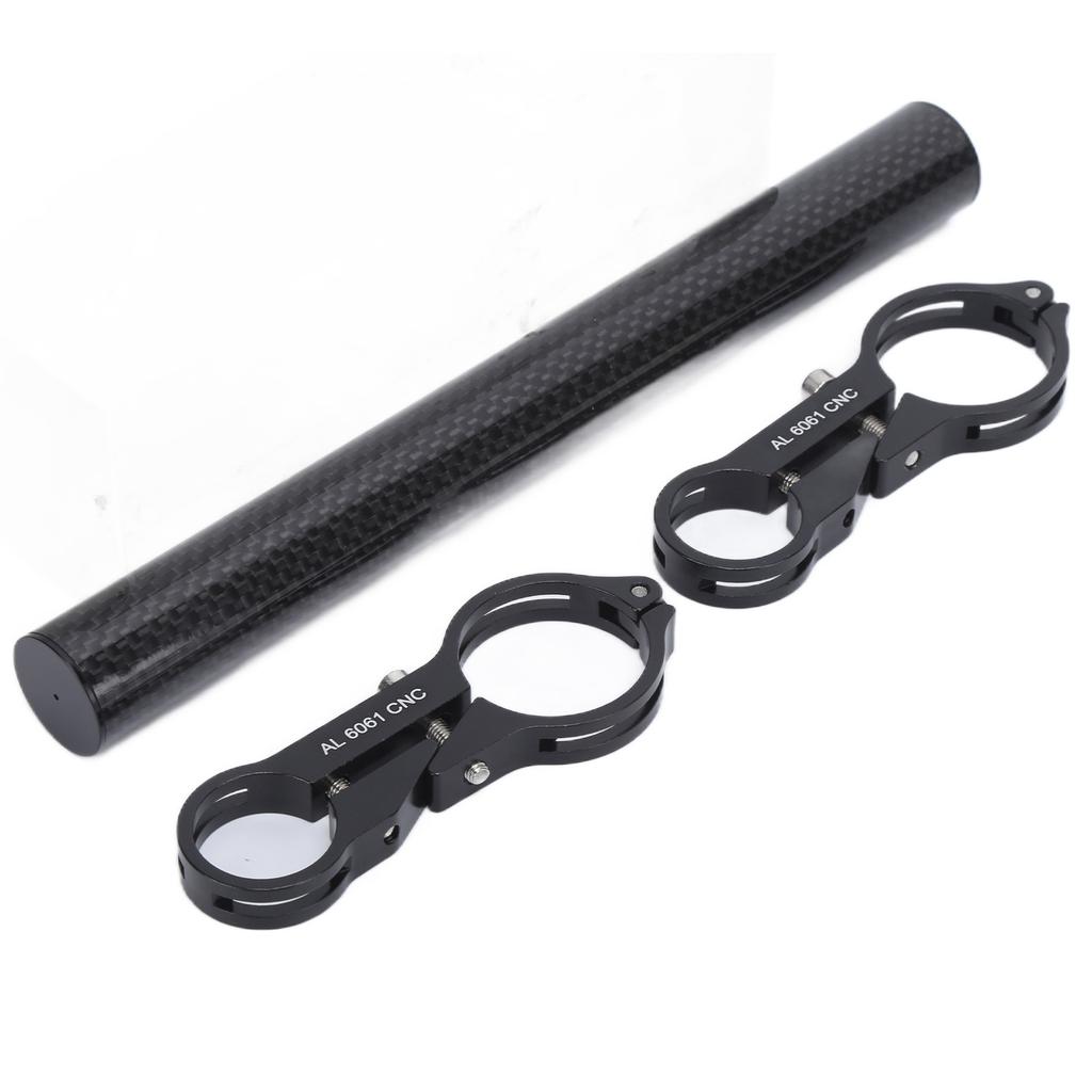 Bike Handlebar Extender 202 Double Rod Carbon Fiber MultiFunction Expansion Bicycle Lamp Holder