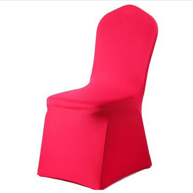 Solid Color Chair Cover Spandex Slip Cover Stretch Wedding Banquet Party Reataurant Banquet Hotel Dining Chair Covers