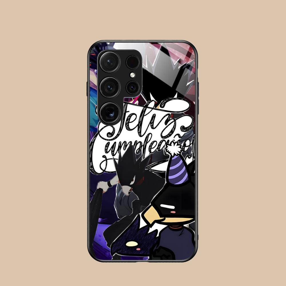 

MHA Tokoyami Mobile Phone Case for Samsung Galaxy S26 S25 S24 S23 S22 S21 S20 Note20 Plus FE Ultra Glass Colorful Cover Luxury Galaxy Note20 Ultra