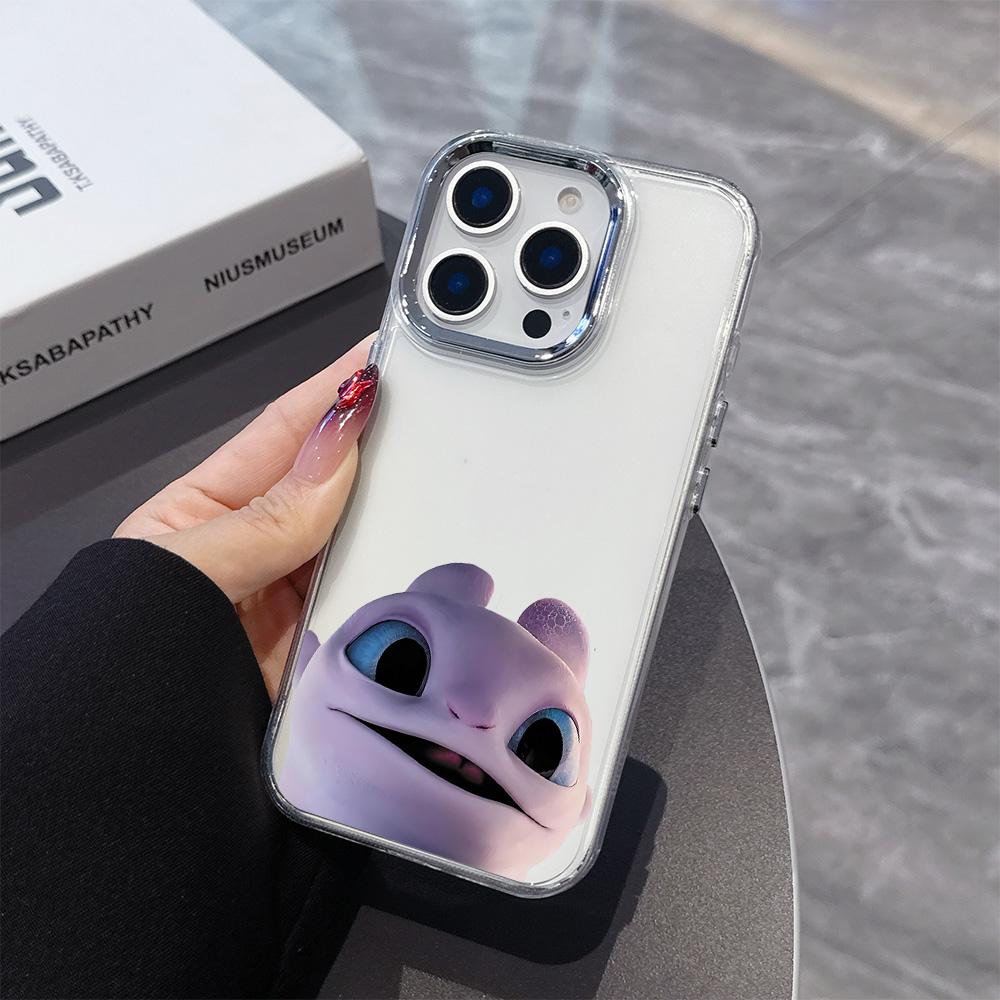 fashion cute dragon Phone Case For iPhone 17 16e 16 15 14 13 12 11 mini Pro Max X XR XSMAX 8 7 Air Plus Transparent Soft Cover