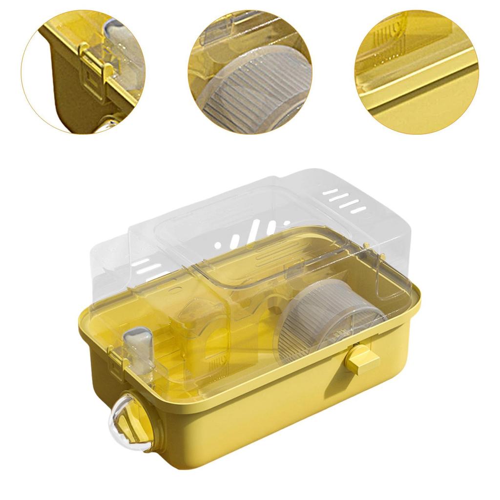 Hamster Cage, Breathable, 2 Levels, Habitat for Rabbits, Rats,