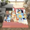Bluey Friends Adventure Floor Rug Office Rug Perfect for Dormitory Dining Room Outdoor Foyer Antislip Carpet Decorate Offices Birthday/Christmas Gift