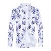 CEEN Långärmad Aloha Plus Japansk Vårblommig Print Topp Herrskjorta, Casual, Heltryck, Storlekar, Snygg, Mönster, Knapp-ner-skjorta, Snygg,