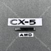 Car Front Grille Decorative Front Cover Badge Accessories for 2022-23-24-2025 Year MAZDA CX-5 Trunk Badge 2.5 AWD Emblems  Black