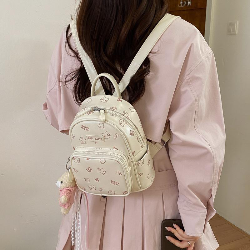 Schoolbag cartoon ins cute Hello Kitty backpack bag female niche design fashion texture exquisite versatile portable backpack
