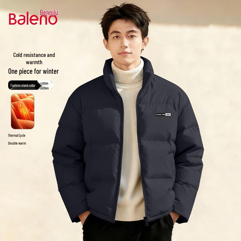 Baleno Men's Stand Collar Padded Winter Jacket