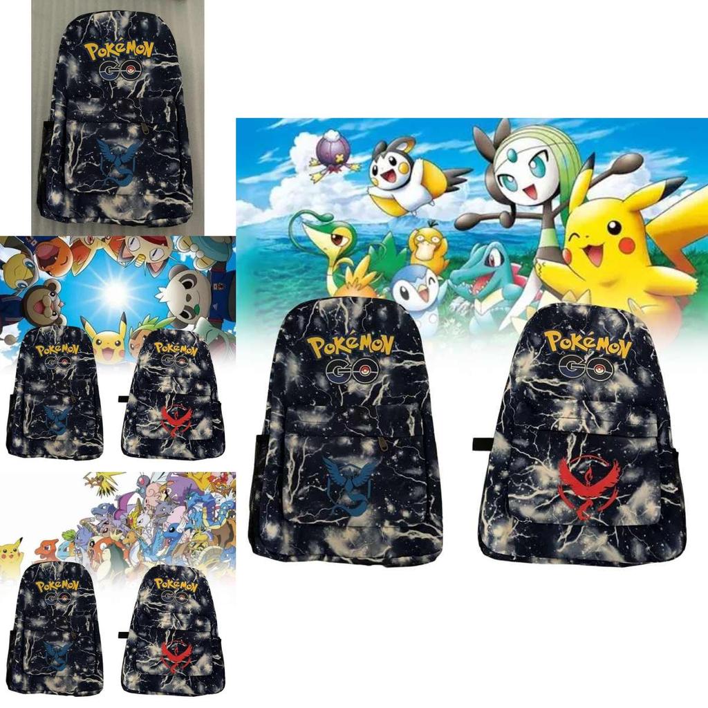 Pokmon Backpack With Waterproof Oxford Fabric For School Students