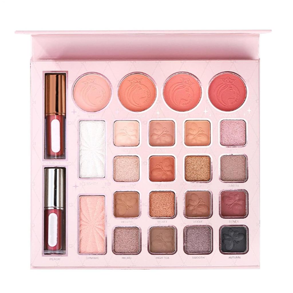 Eyeshadow Palette Makeup 24 Color North Meiji Cosmetic - Women Girls Teens Halloween Party Travel Everyday Use