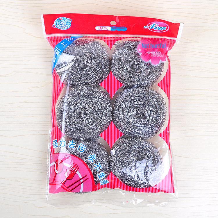 Stainless Steel Wool Pot Brush for Kitchen Cleaning