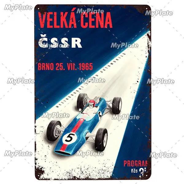 24-Stunden-Metallschild, Vintage-Plakette, Blechschild, Wanddekoration für Bar, Kneipe, Metallhandwerk, Retro-Rennwagen-Poster