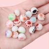 Handmade Beads Acrylic Charcoal Baked Cute Kitten Claws Diy Bracelet Necklace Jewelry Accessories Cell Phone Chain Beading Materials Loose Beads