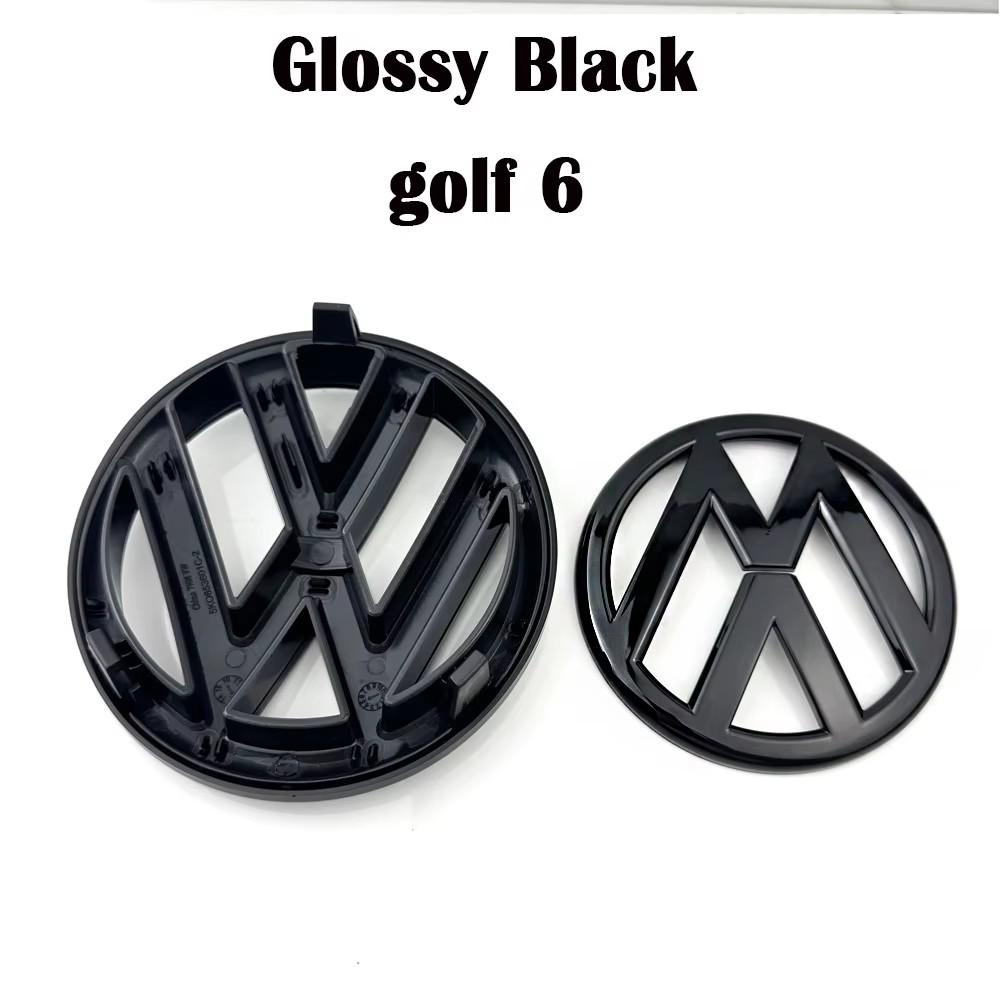 qqq- Replace 2pc Car Front Grille Badges Cover Rear Trunk Emblem Covers Stickers For Volkswagen VW GTI Golf 5 MK6 Golf 7 MK7.5