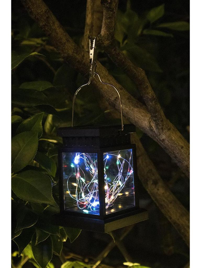 Solar Mini Lantern: Outdoor Courtyard Atmosphere Light with LED Beads - Portable Garden Hanging Candle Light