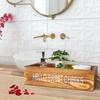 Double-sided Letter Wooden Storage  Box With Rope Household Decorative Ornaments