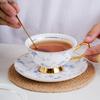 Rural Style Coffee Cup and Dish Set Afternoon Tea Water Cup Flower Tea Cups Milk Mug Breakfast Cups Dim Sum Dish Milk Tea Mug