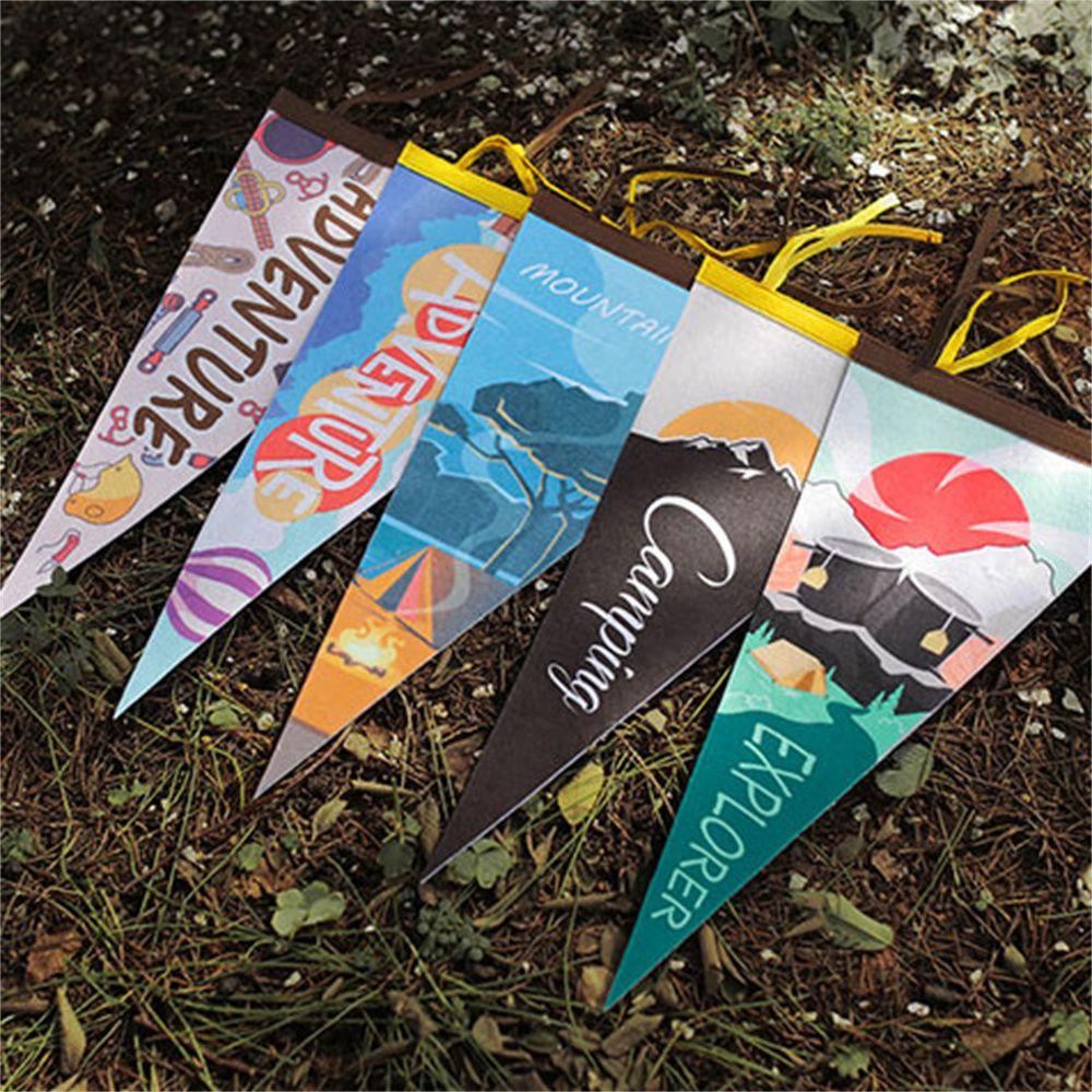 

Atmosphere Hanging Decor Bunting Decoration Felt Flags Garden Decor Camping Tent Flags Hanging Flag E