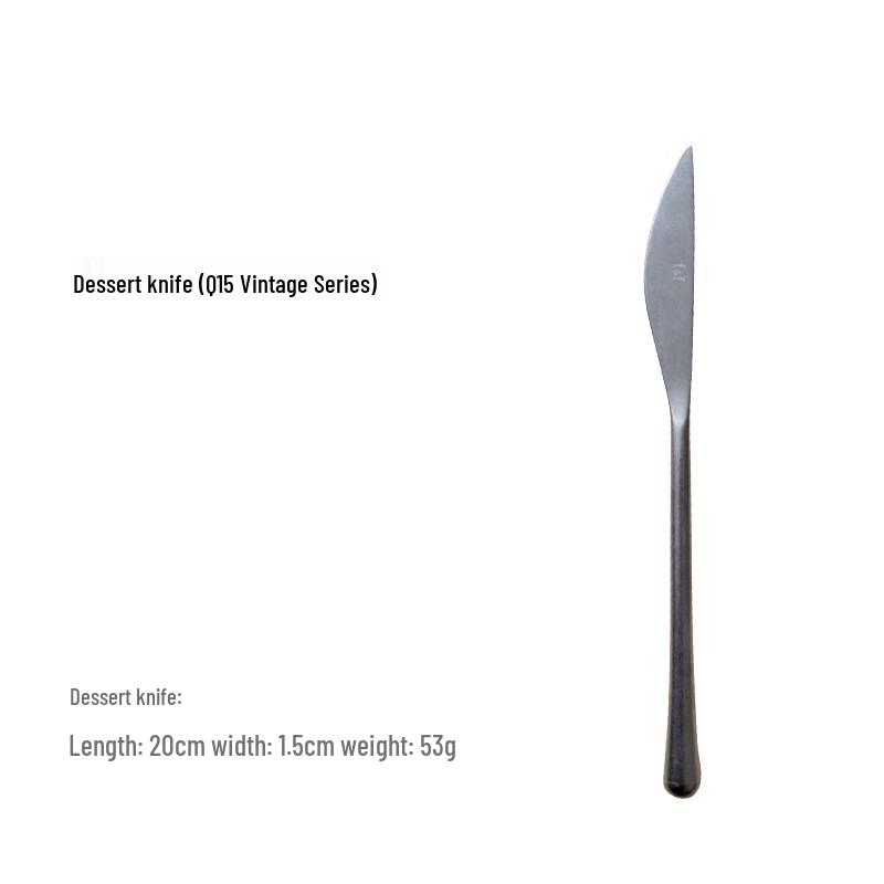 ZISIZ Retro 304 Stainless Steel Dessert Knife Set
