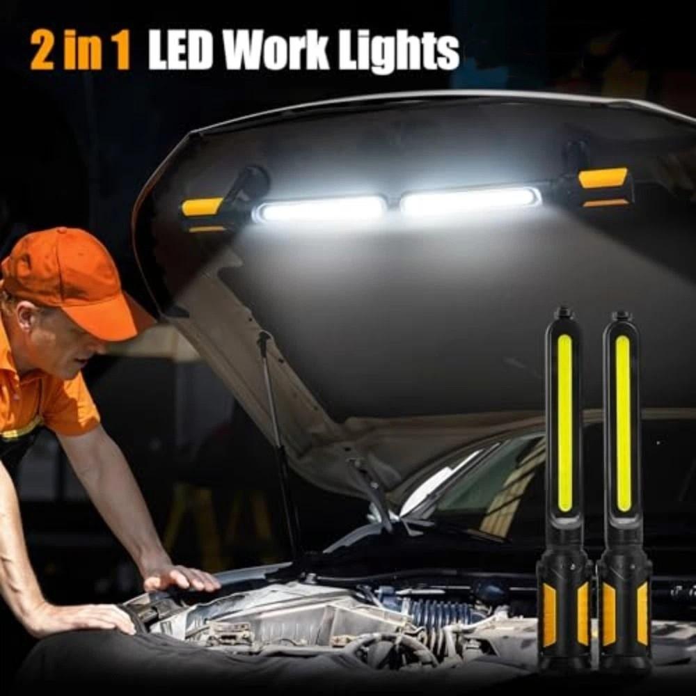 Magnetic Base Mechanic LED Work Light 4400mAh Rechargeable COB Charging Light Portable Use