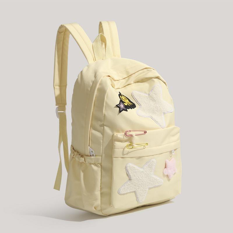 Star Schoolbag A Cute and High-quality Bag with Contrasting Colors and A Large Capacity Backpack