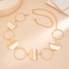 Silver Metal Waist Chain Gold Color Oval Belly Chain Retro Round Ring Waist Chain  Girls
