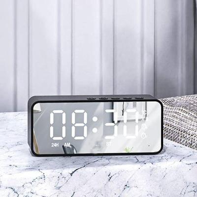 Speaker Portable with Radio Small Dual Large Mirror Screen Temperature Rechargeable