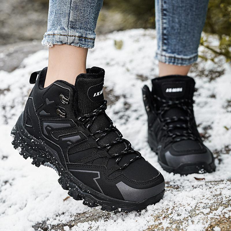 22 New Autumn and Winter Hiking Shoes High-top Climbing Off-road Hiking Shoes Outdoor Cotton Shoes