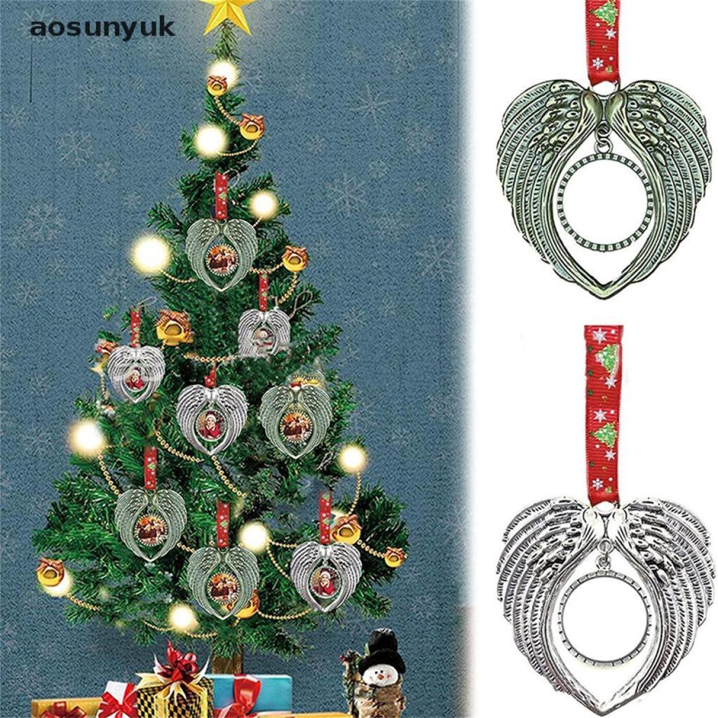 Sublimation Christmas Ornament Decorations Angel- Shape Blank Hot Transfer Printing Consumables Supplies