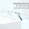 Men'S Metal Frame Reading Glasses Anti-Scratch Lens Resin Presbyopia Eyewear For Elderly Far-Sighted Computer Diopter Eyeglasses