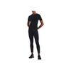 Under Armour Solid Color Logo Print High Waist Tight Fitness Pants Women bottoms Black 1365718-002