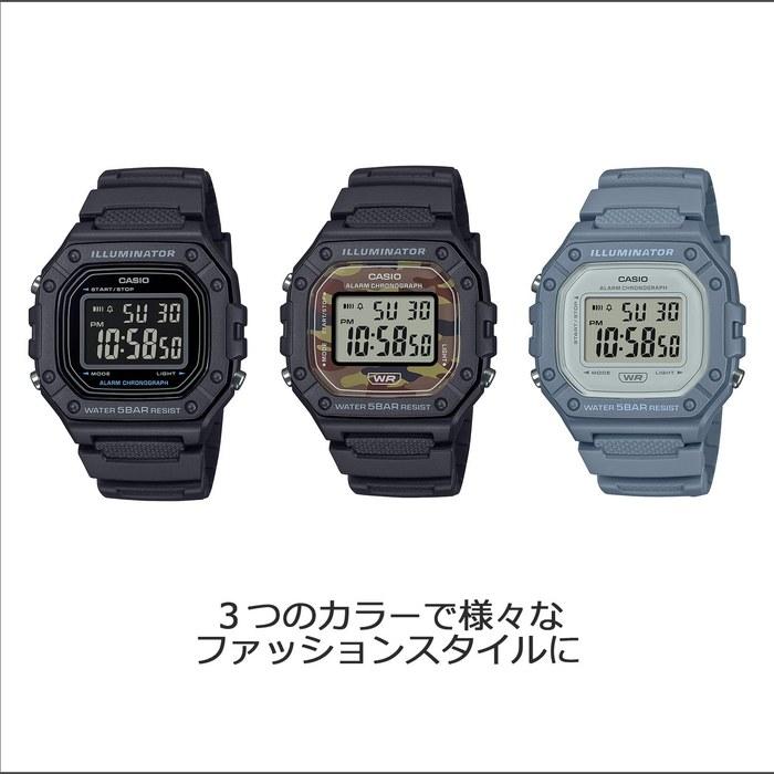 [Casio] Watch Casio Collection W-218H-1BJF Men's Black