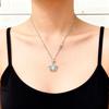 2025 Elegant Ocean Heart Necklace: Luxurious, Versatile Design, Perfect Gift for Girlfriend or Friend, Exquisite Collarbone Chain.
