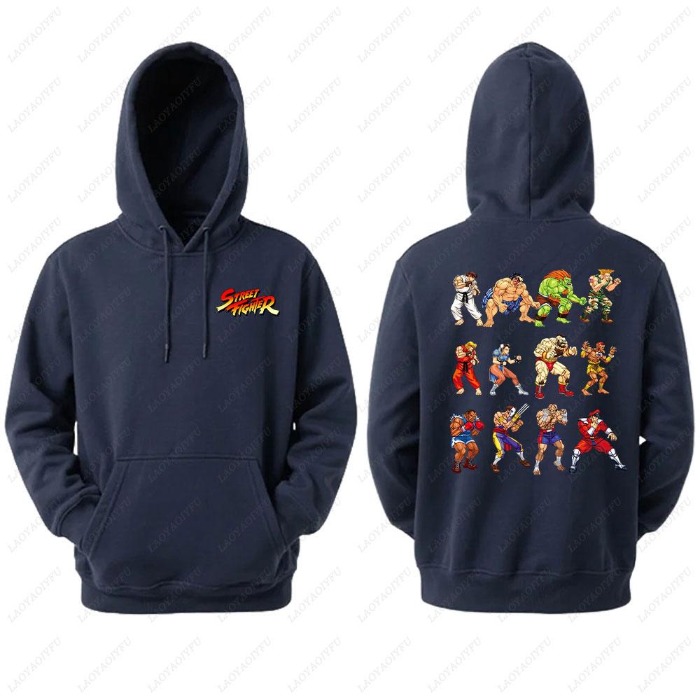 2025 Ryu Street Fighter Essential Hoodie Men's Sweatshirt Crazy Long Sleeve Autumn Loose Hipster Ropa Hombre Clothes Man Hoodie