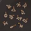 MamacitaSlay Classic Sparking Zodiac charms diy charms for jewelry making Necklace bracelet charms stainless steel charms