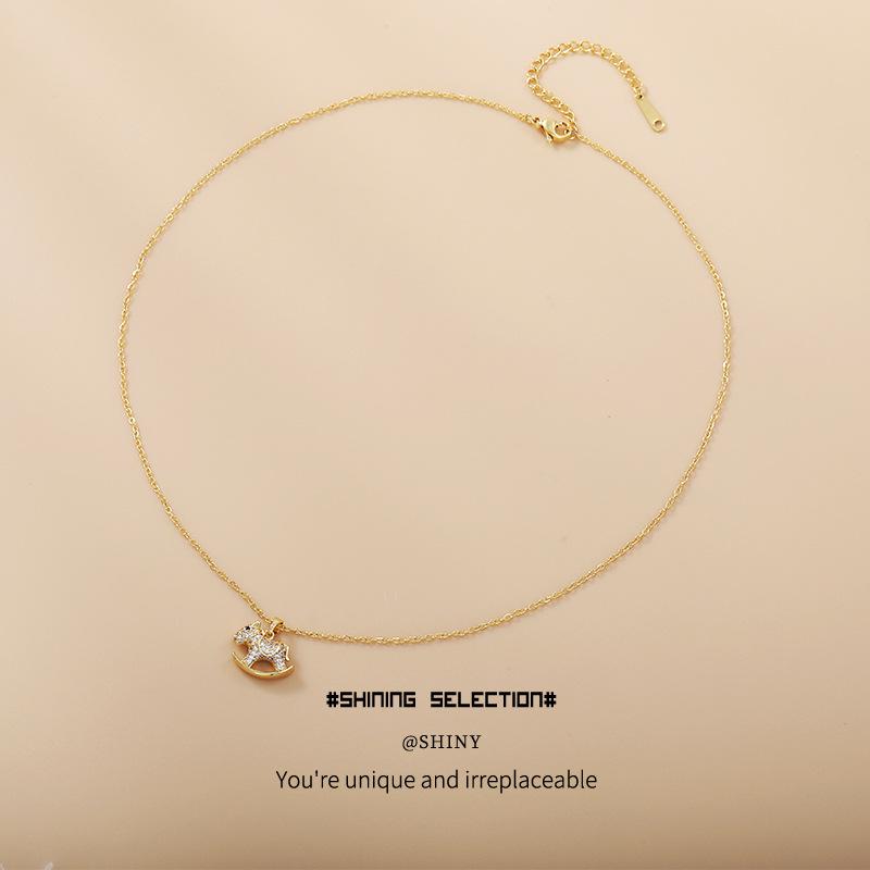 2025 Little Horse Copper Alloy Necklace: Advanced Design, Luxury & Versatile Jewelry