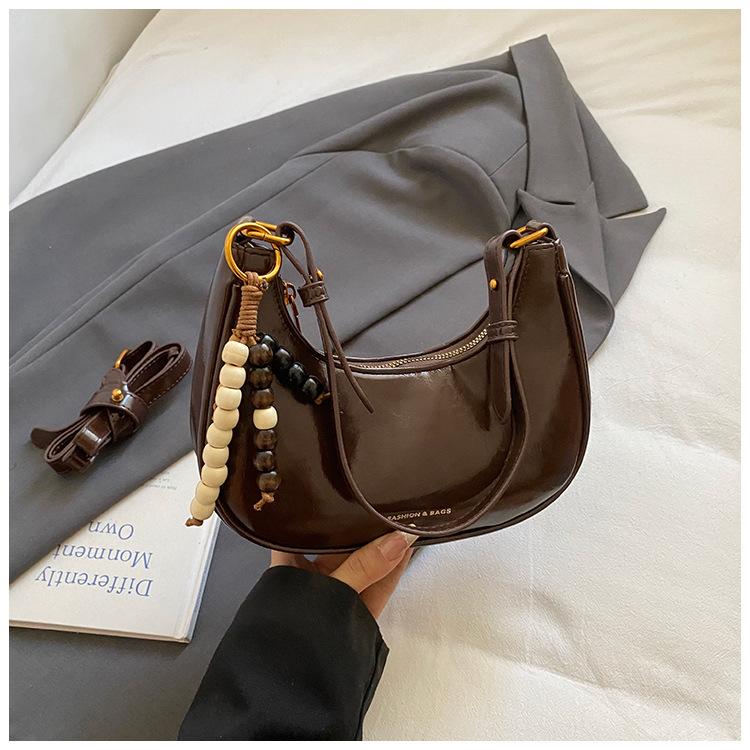 Handtasche im französischen Stil Damentasche Achseltasche Schlicht und stilvoll Pendler-Umhängetasche