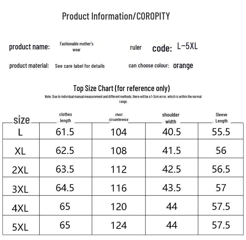 Kabofe Elderly Women's Autumn Thin Long Sleeve Shirt