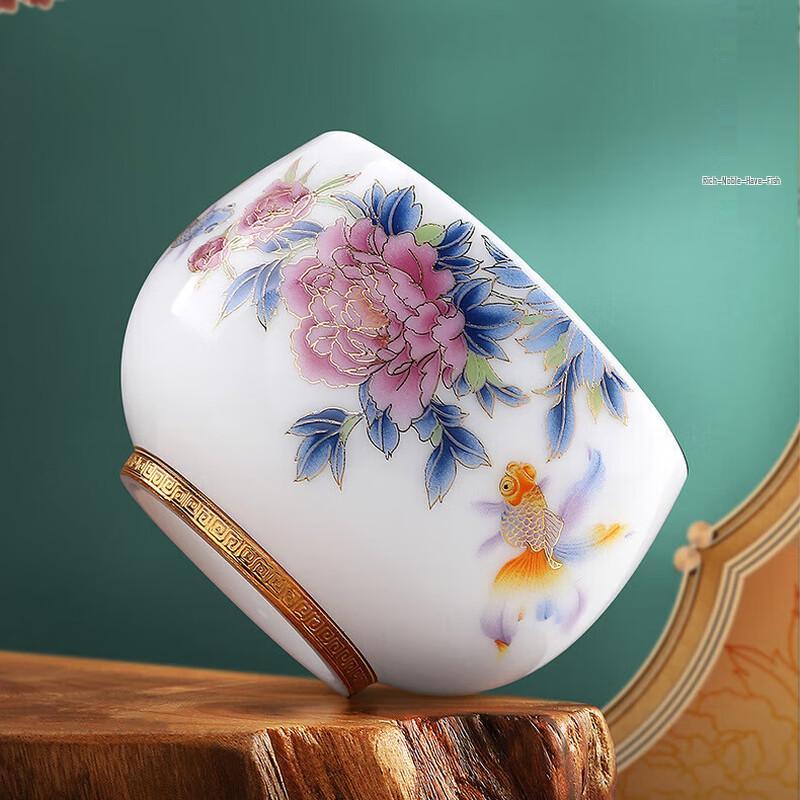 Chaxun Mutton Fat Jade Porcelain Tea Tasting Cup