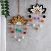 Colorful Pompon Macrame Hanging Decorations Wall Hangings Handmade Ornaments Home Decor Children Bedroom Pendants For Girls Gift